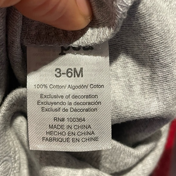 Chick Pea Infants 3 Piece Christmas Set 6-9 Months Bear Buffalo Plaid Winter - Picture 5 of 8